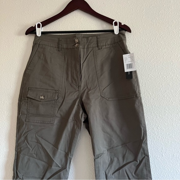 Violets & Roses Green Cargo / Chino Straight Leg Pants Size 8 / 29 - Picture 2 of 7